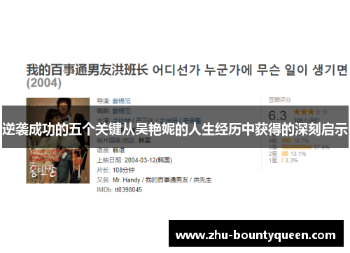 逆袭成功的五个关键从吴艳妮的人生经历中获得的深刻启示 逆袭成功的五个关键从吴艳妮的人生经历中获得的深刻启示